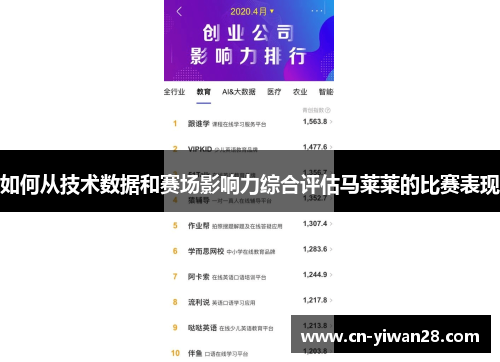 如何从技术数据和赛场影响力综合评估马莱莱的比赛表现